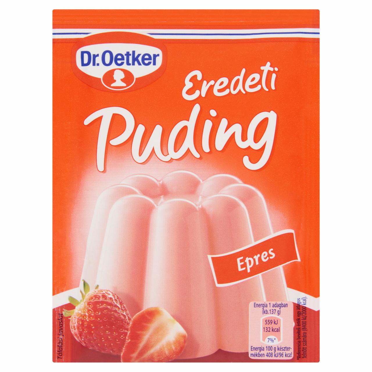 Képek - Dr. Oetker Eredeti Puding epres pudingpor 40 g