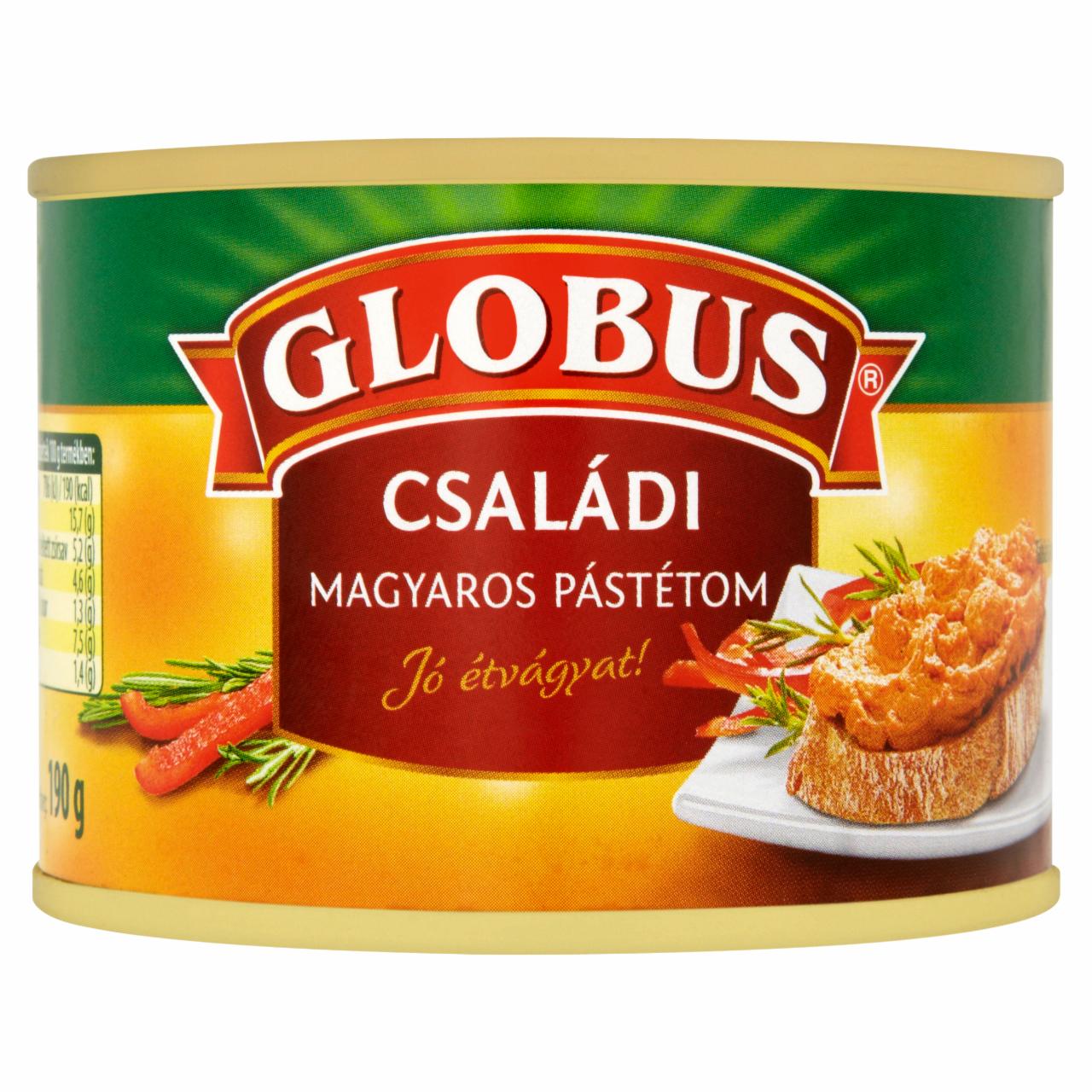 Képek - Globus családi magyaros pástétom 190 g