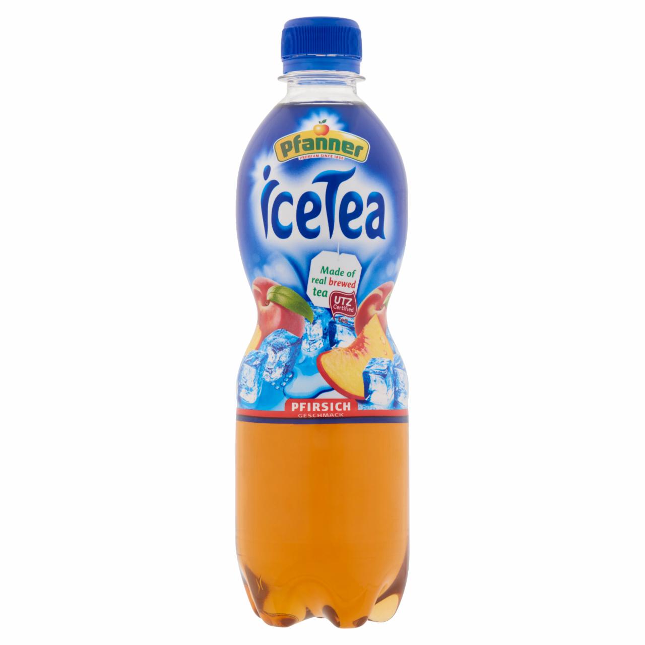 Képek - Pfanner Ice Tea fekete tea ital őszibarack ízesítéssel 0,5 l