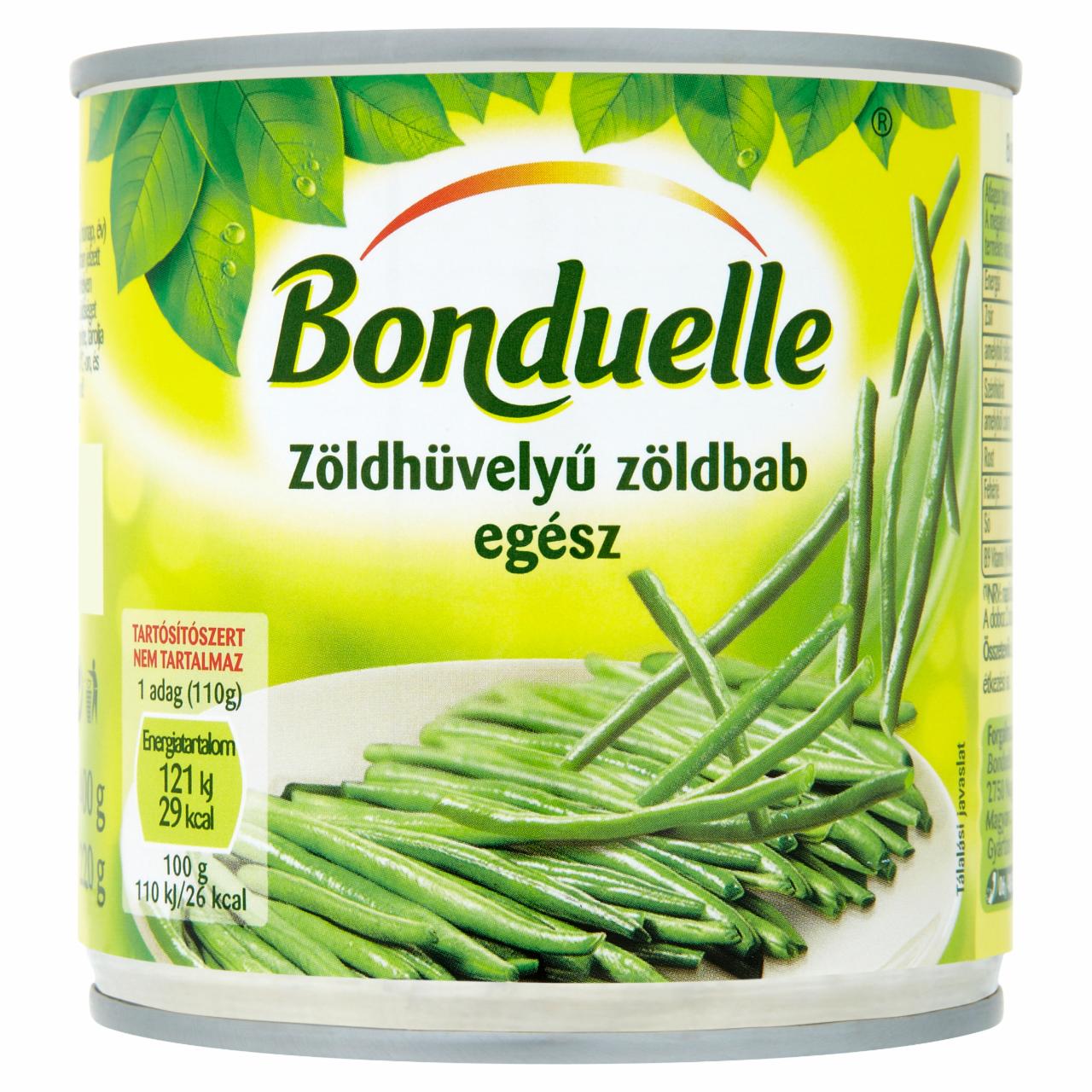 Képek - Bonduelle egész zöldhüvelyű zöldbab 400 g