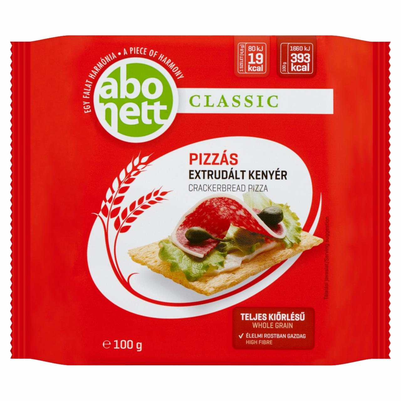 Képek - Abonett Classic pizzás extrudált kenyér 100 g