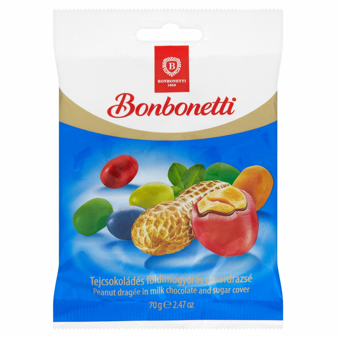 Képek - Bonbonetti tejcsokoládés földimogyorós cukordrazsé 70 g