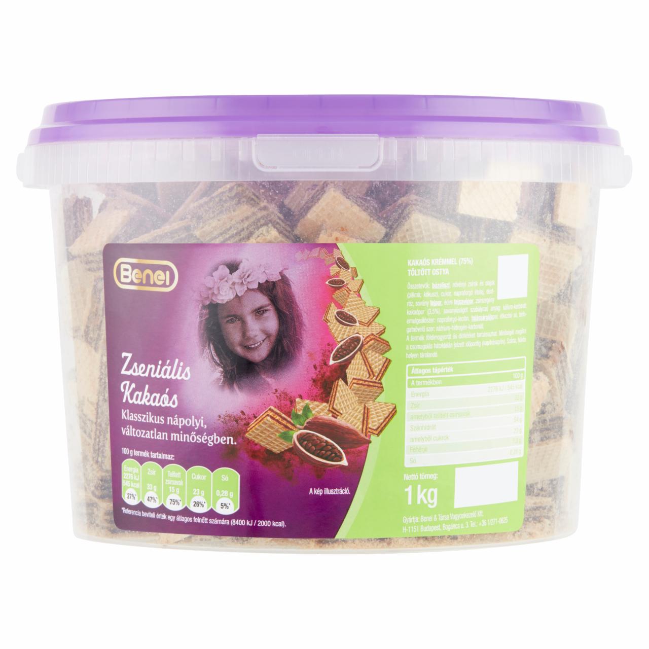 Képek - Benei Zseniális Kakaós kakaós krémmel töltött ostya 1 kg