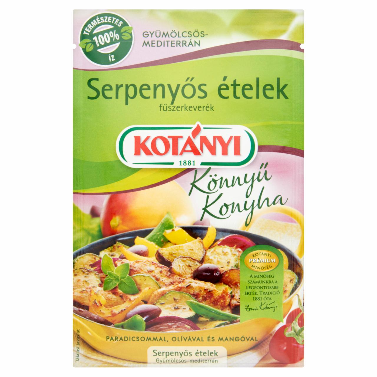 Képek - Kotányi Könnyű Konyha gyümölcsös-mediterrán serpenyős ételek fűszerkeverék 25 g