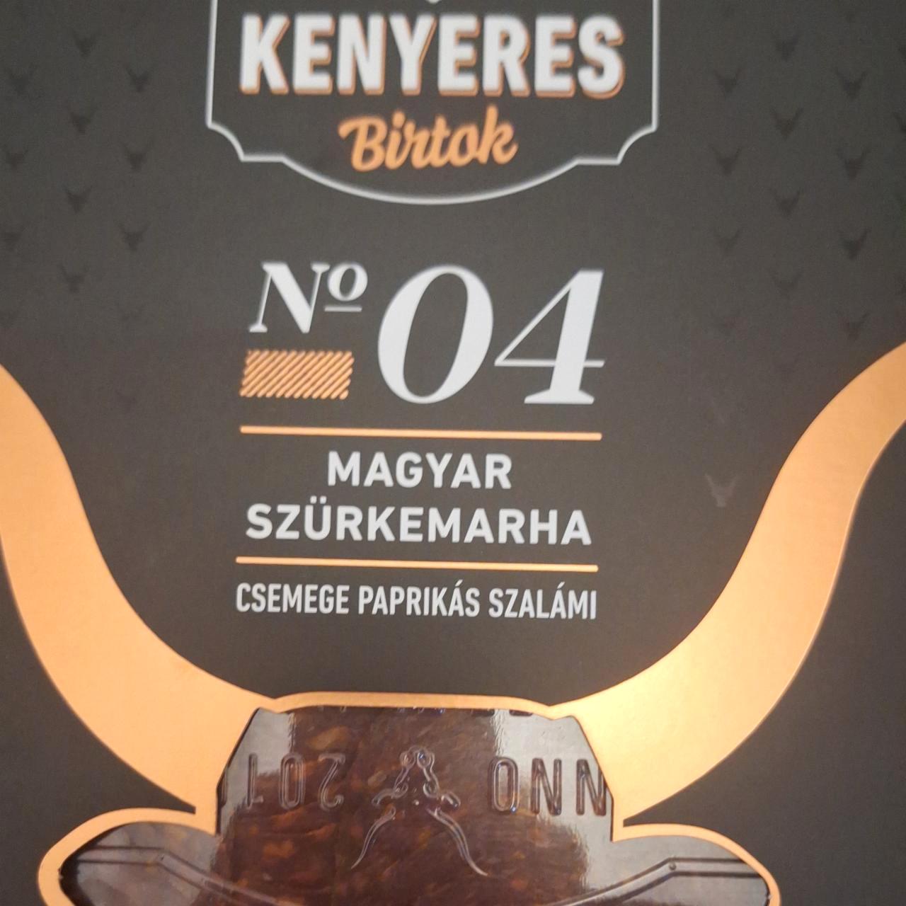 Képek - Magyar szürkemarha csemege paprikás szalámi Kenyeres birtok