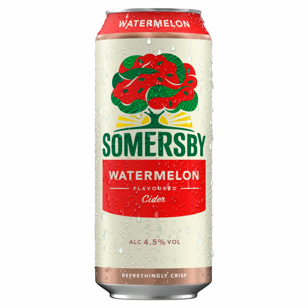 Képek - Somersby cider almalé alapú szénsavas, alkoholos ital görögdinnye ízesítéssel 4,5% 0,5 l