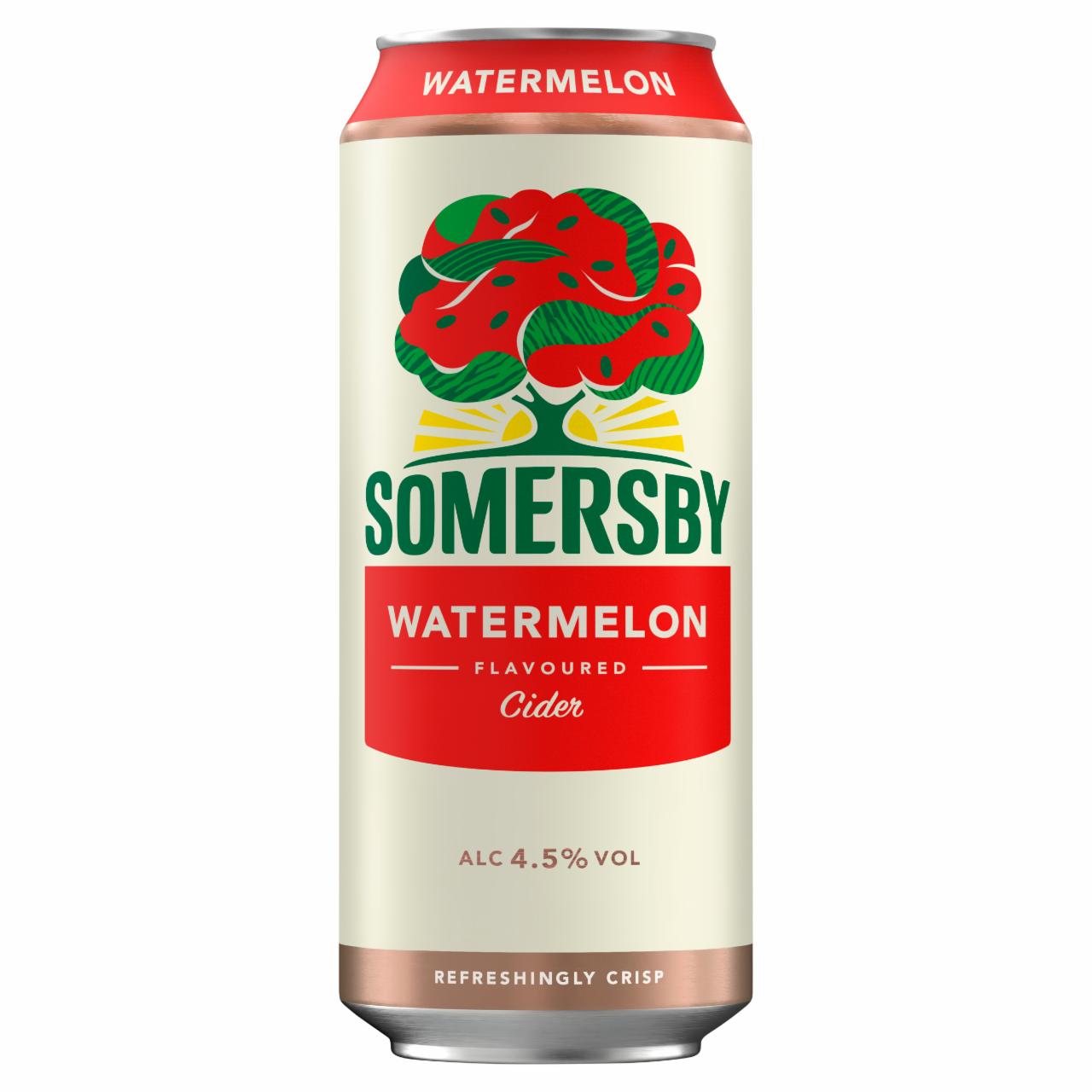 Képek - Somersby cider almalé alapú szénsavas, alkoholos ital görögdinnye ízesítéssel 4,5% 0,5 l
