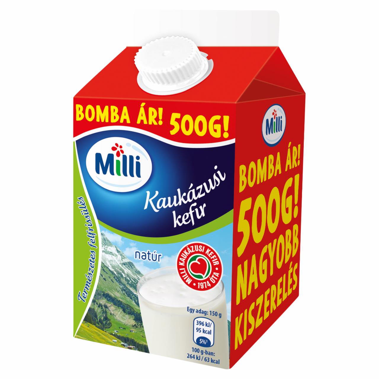 Képek - Milli natúr kaukázusi kefir 500 g