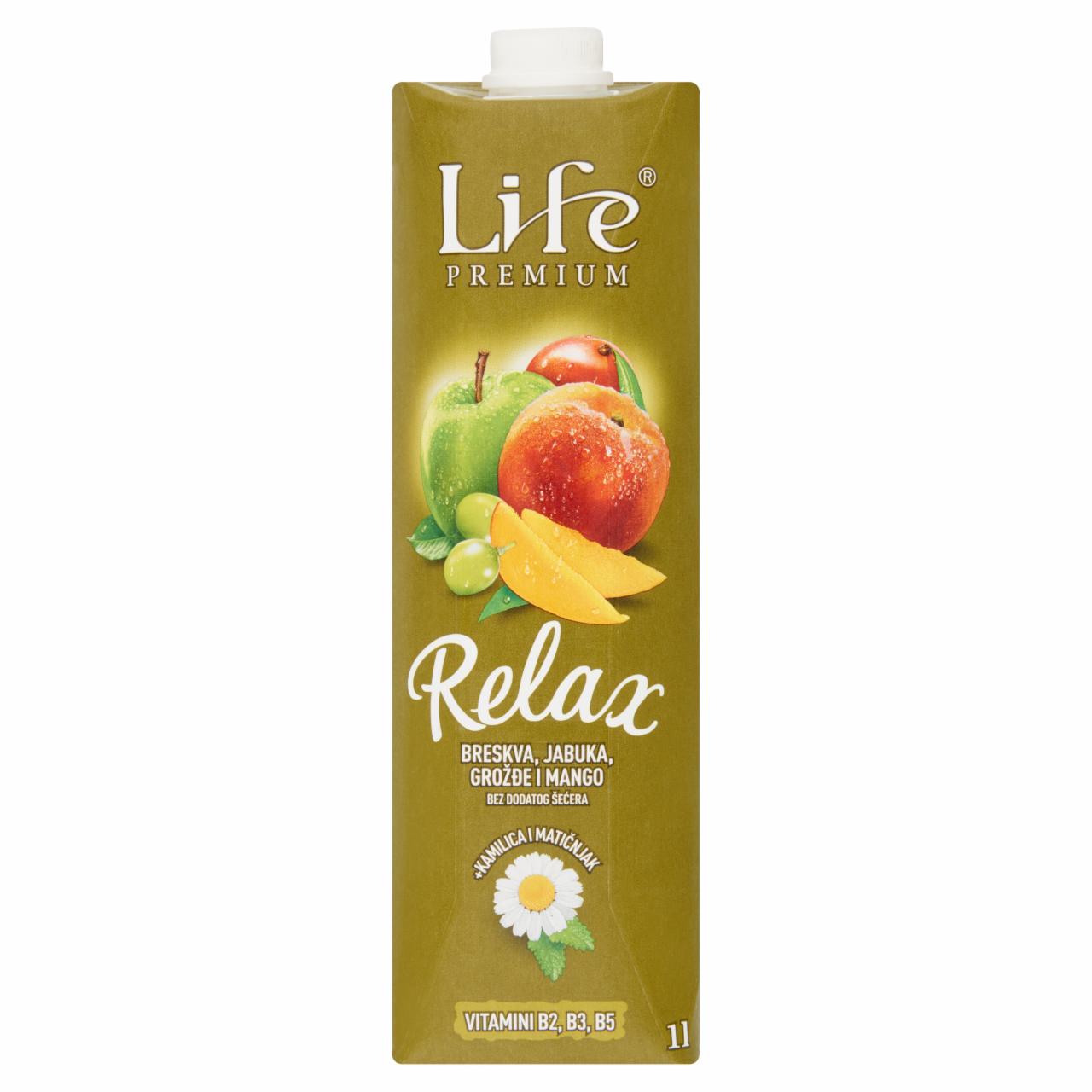 Képek - Life Premium Relax vegyes gyümölcsital 1 l