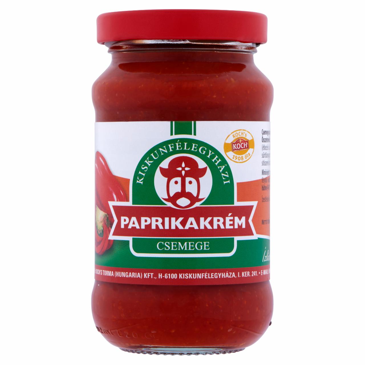 Képek - Kiskunfélegyházi csemege paprikakrém 200 g