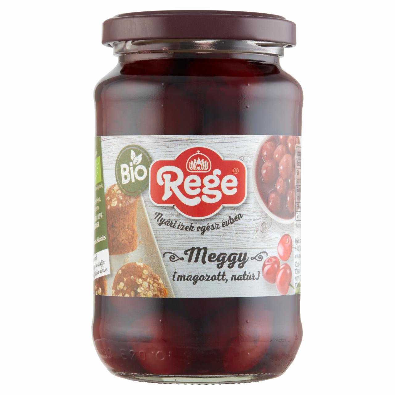 Képek - Rege BIO magozott natúr meggy 350 g