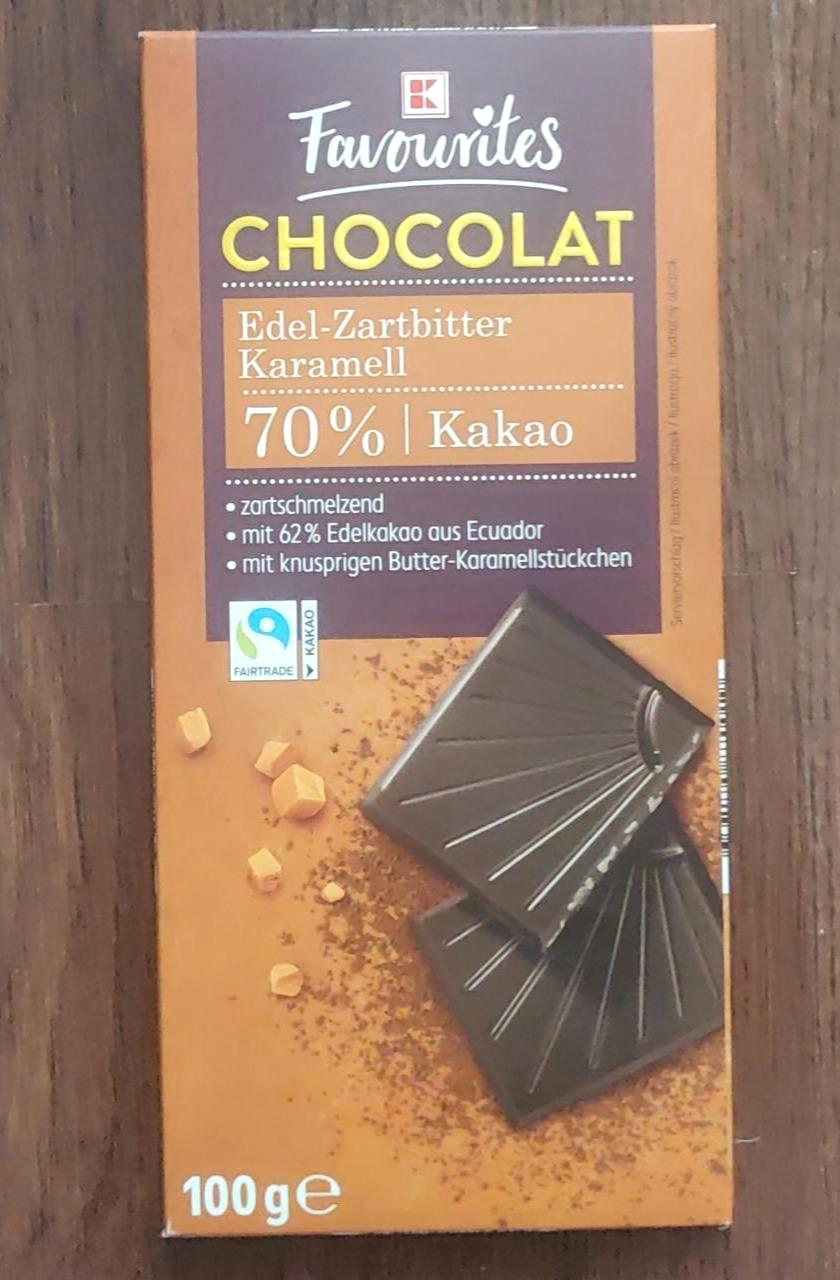 Képek - Chocolat edel-zartbitter karamell 70% kakao K-Favourites