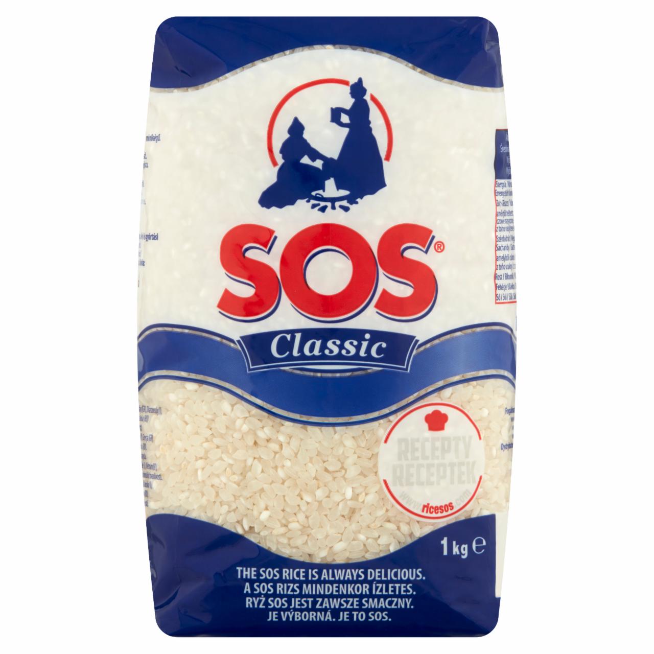 Képek - SOS Classic közepes szemű, hántolt 'A' minőségű rizs 1 kg