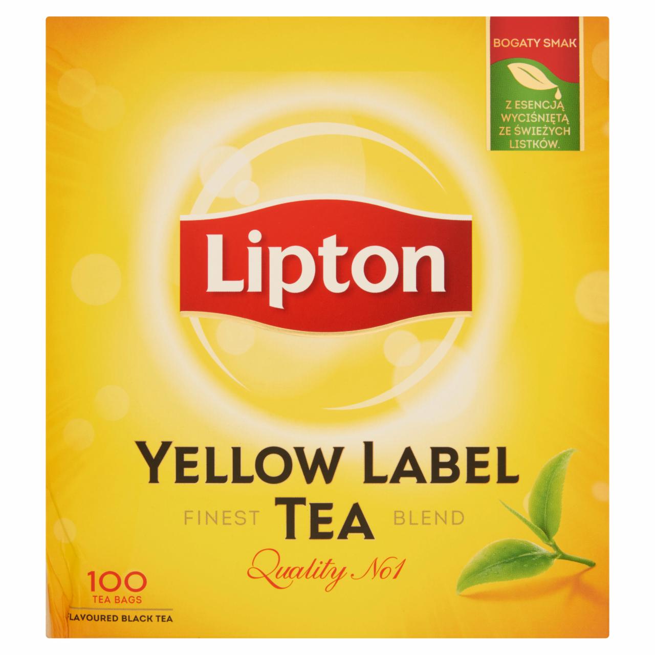 Képek - Lipton Yellow Label ízesített fekete tea 100 filter