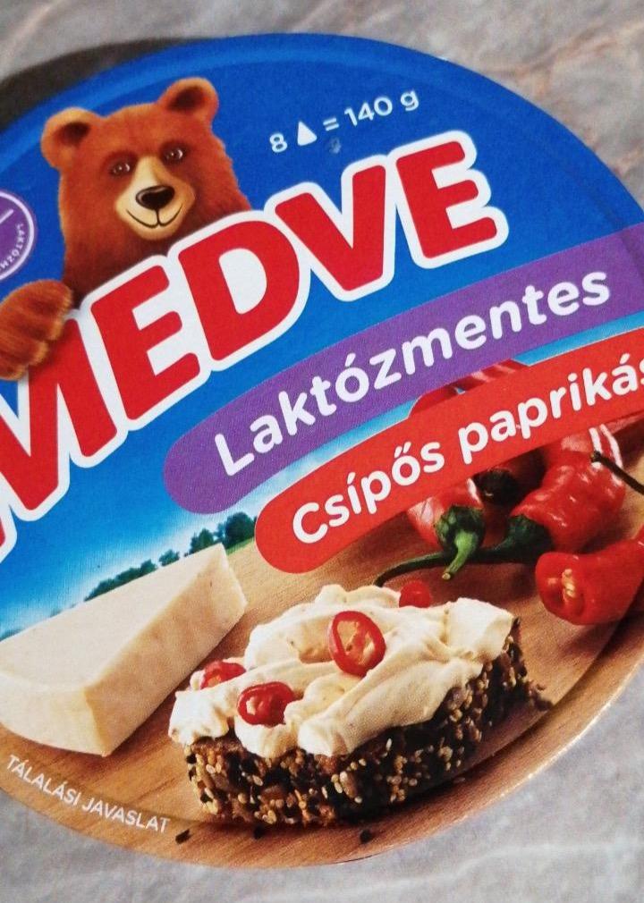 Képek - Laktózmentes csípős paprikás kenhető, félzsíros ömlesztett sajt Medve