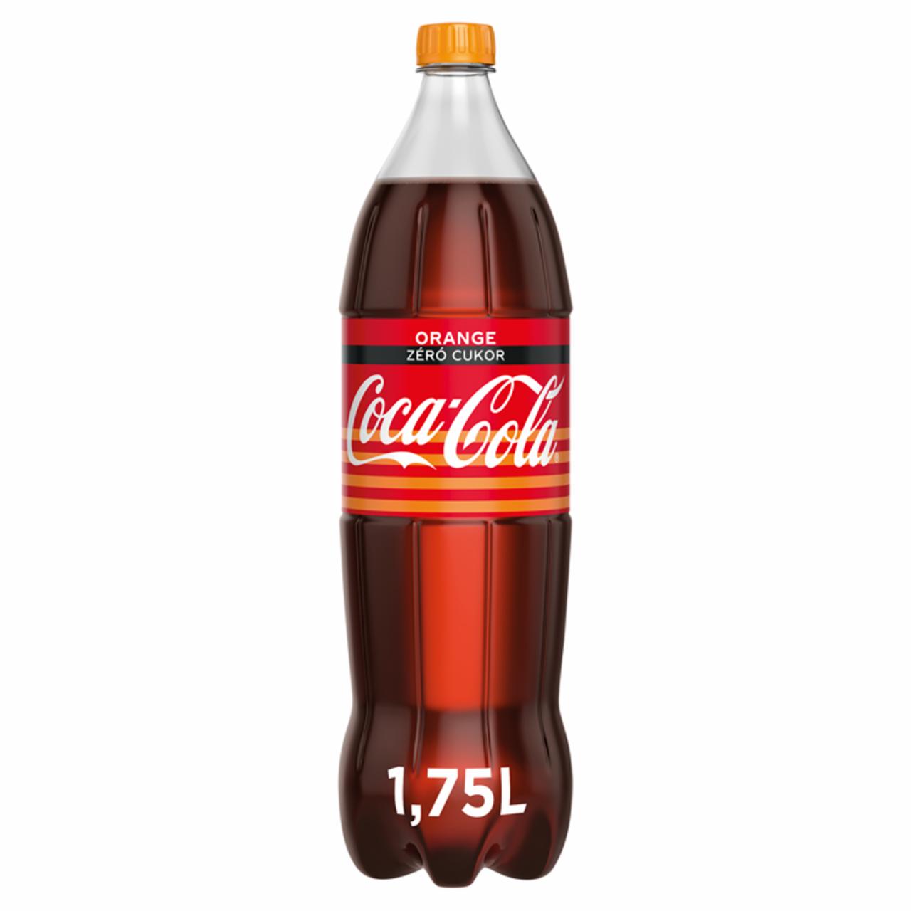 Képek - Coca-Cola Zero Orange colaízű energiamentes szénsavas üdítőital narancs ízesítéssel 1,75 l