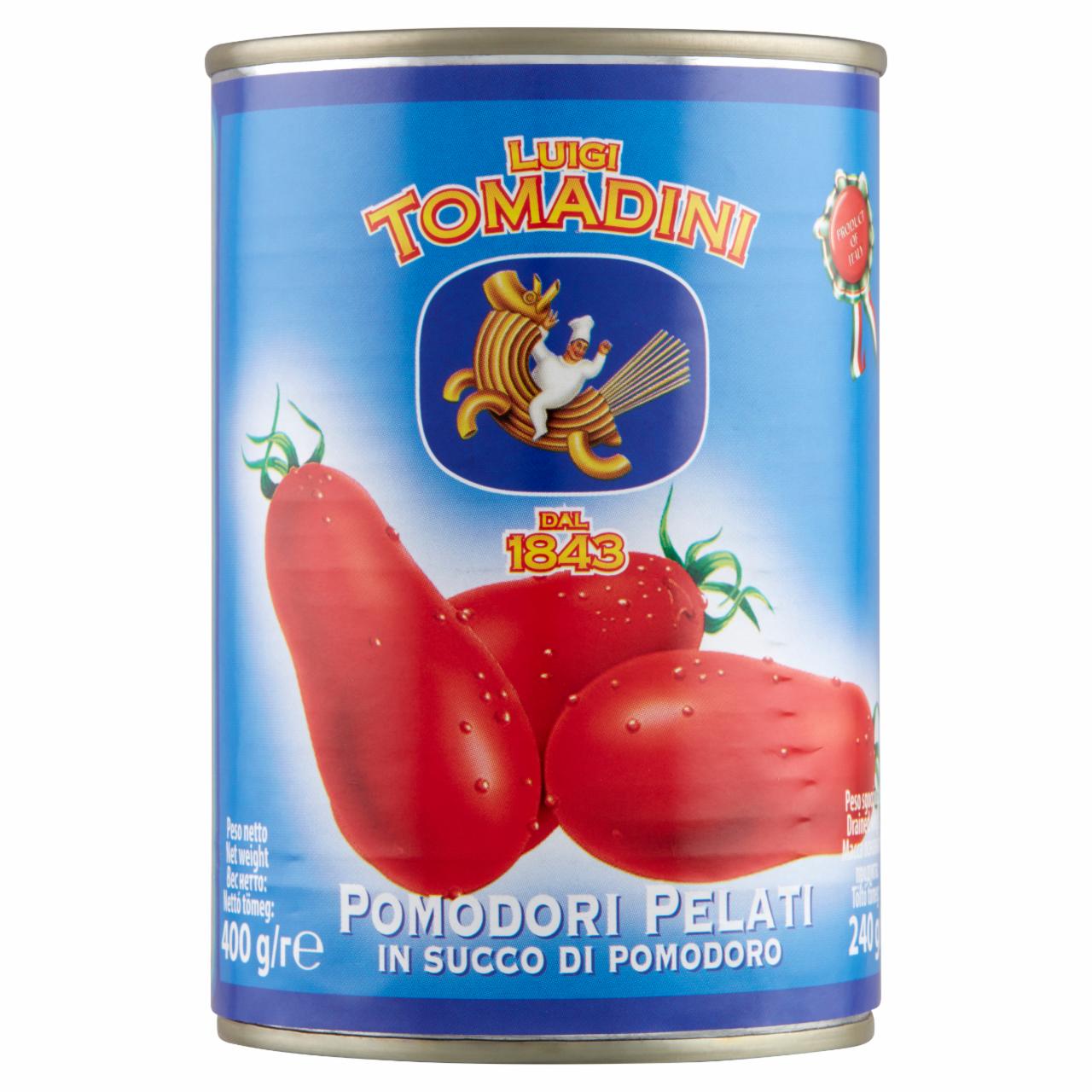 Képek - Luigi Tomadini hámozott paradicsom 400 g