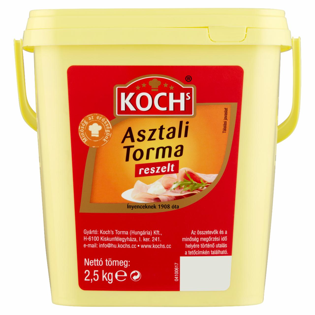 Képek - Koch's reszelt asztali torma 2,5 kg