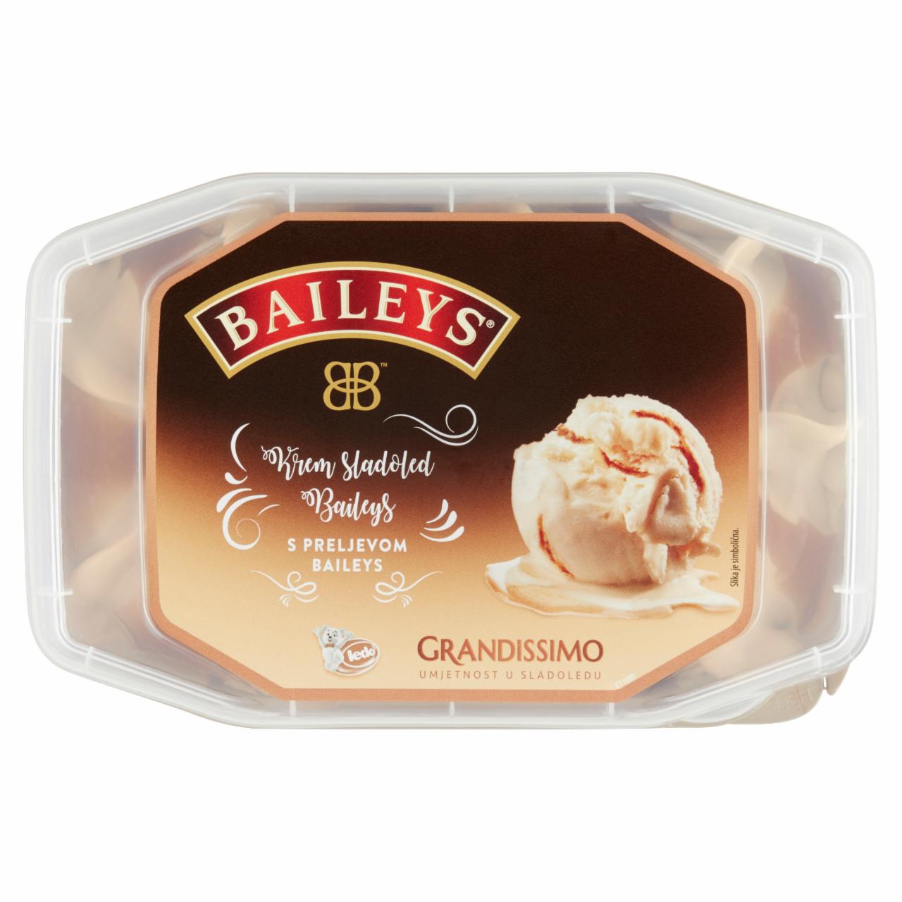 Képek - Ledo Grandissimo Bailey's ízű jégkrém 900 ml