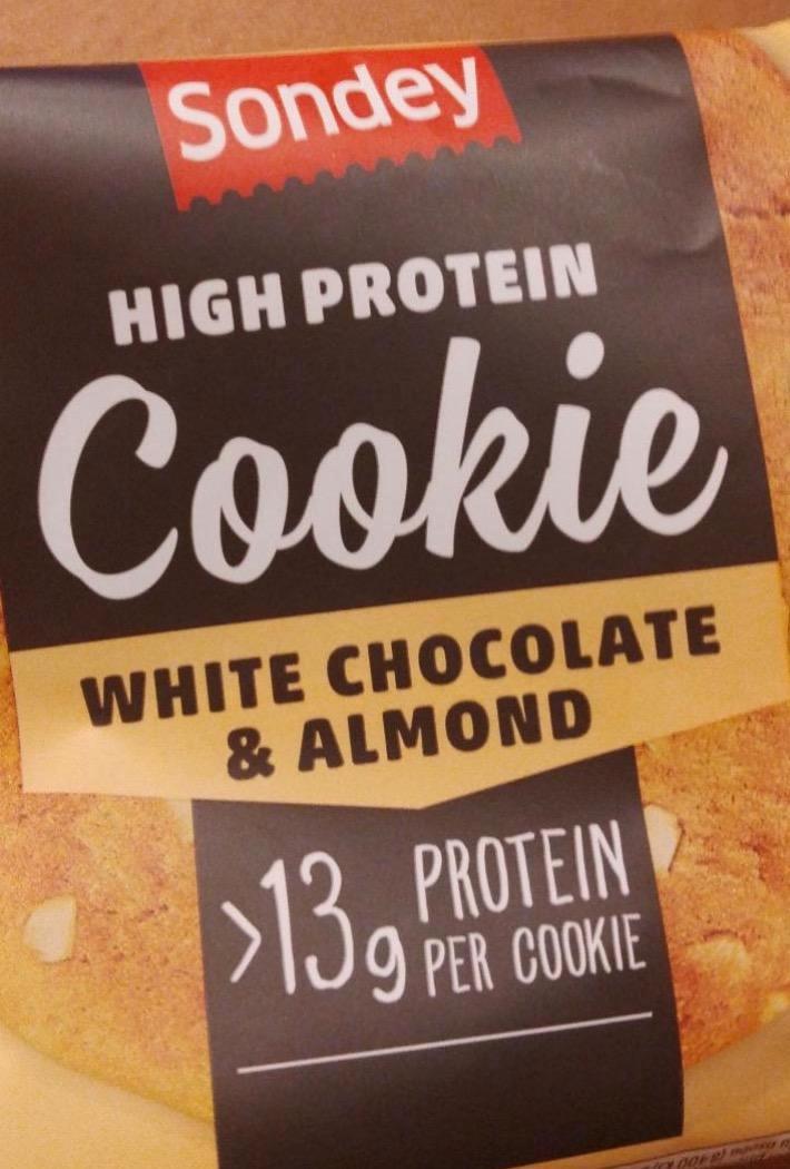 Képek - High protein cookie Fehércsokis & mandulás Sondey