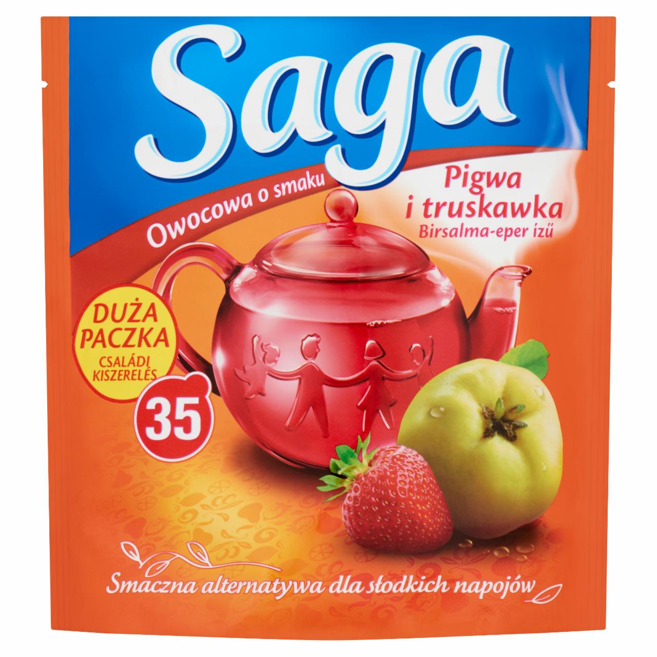 Képek - Saga birsalma-eper ízű gyümölcstea 35 filter