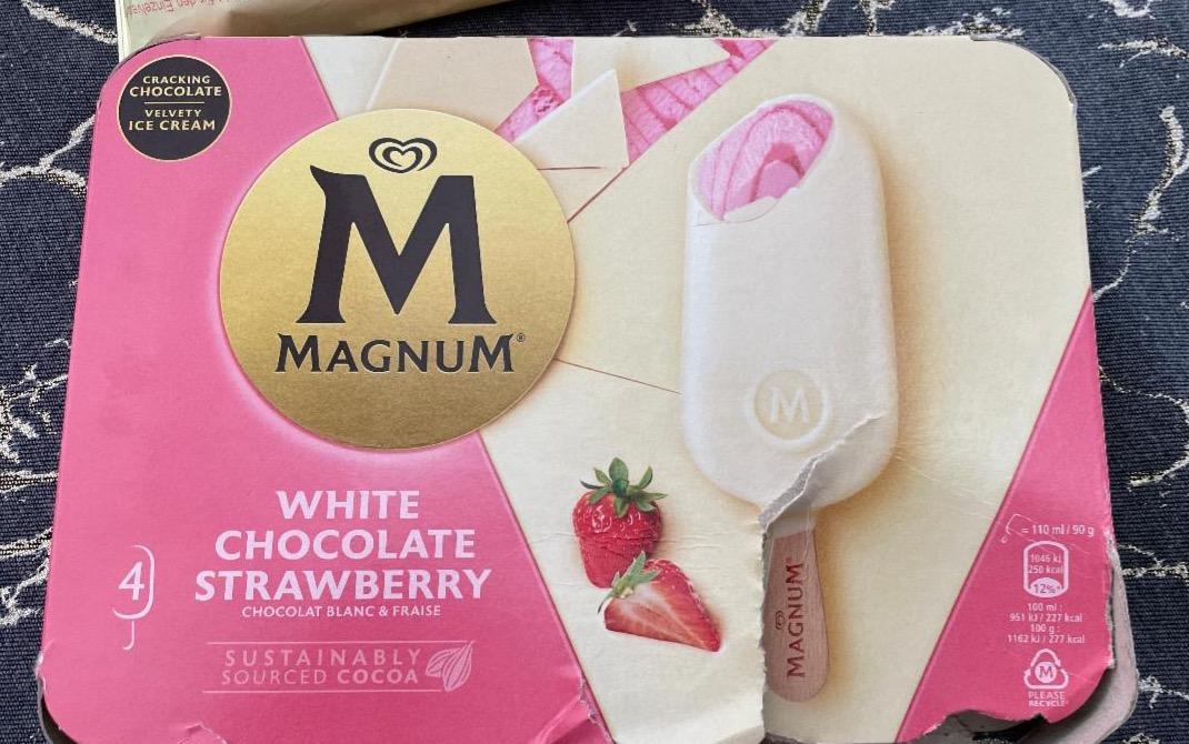 Képek - White chocolate strawberry Magnum