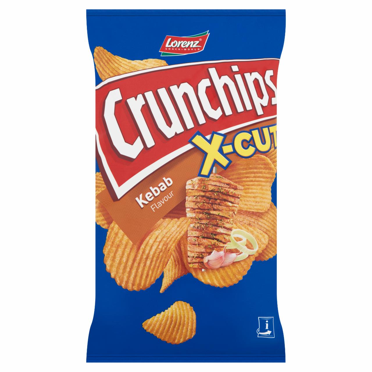 Képek - Lorenz Crunchips X-cut hullámos burgonyachips kebab és hagyma ízesítéssel 75 g