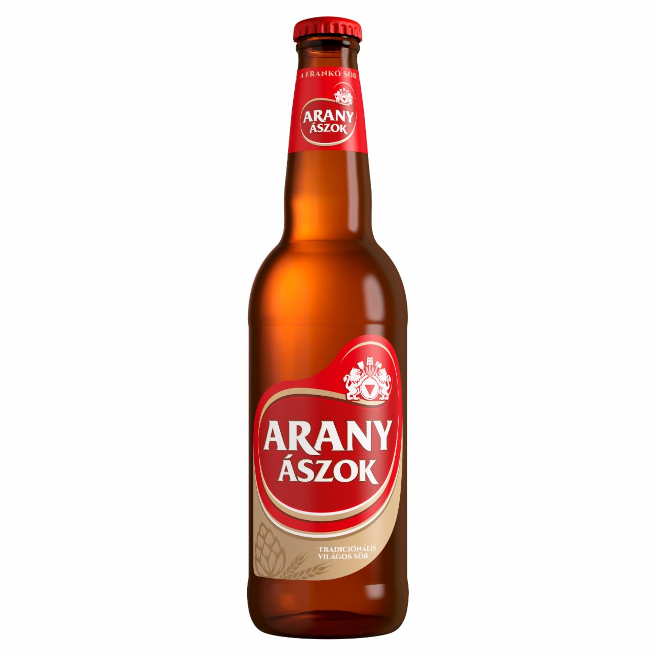 Képek - Arany Ászok tradicionális világos sör 4,3% 0,5 l