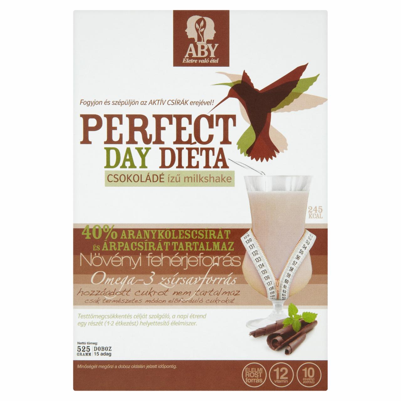 Képek - ABY Perfect Day Diéta csokoládé ízű milkshake 525 g