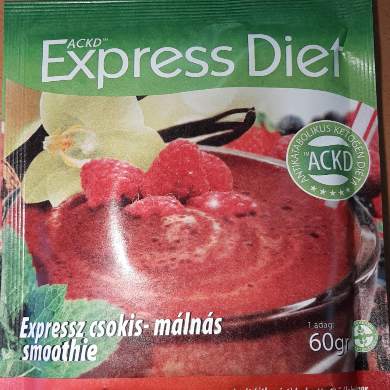 Képek - Expressz csokis-málnás smoothie édesítőszerrel Express Diet