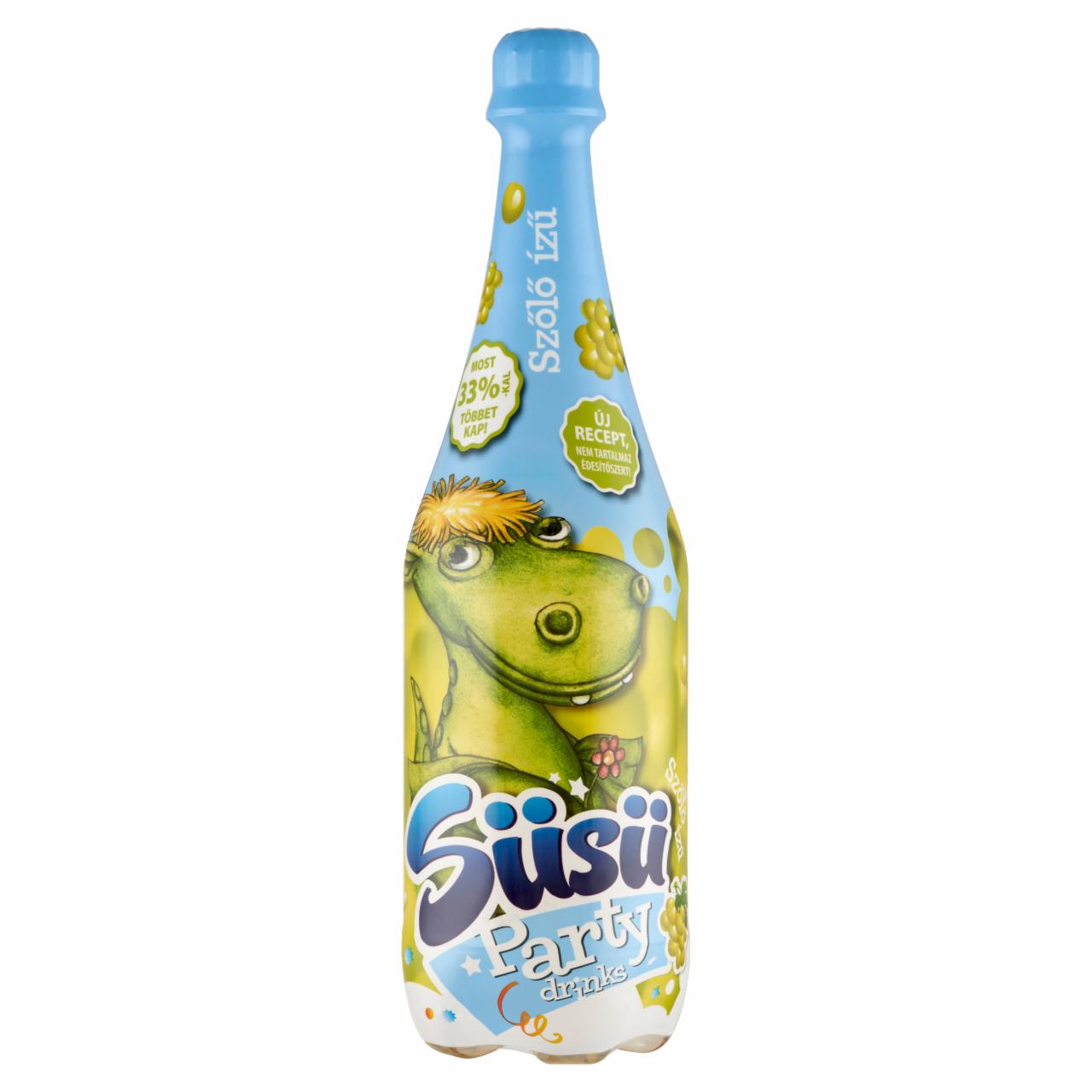 Képek - Süsü Party Drinks szőlő ízű szénsavas üdítőital 1000 ml