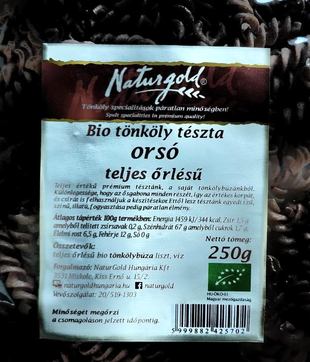 Képek - Bio tönköly tészta orsó teljes őrlésű Naturgold