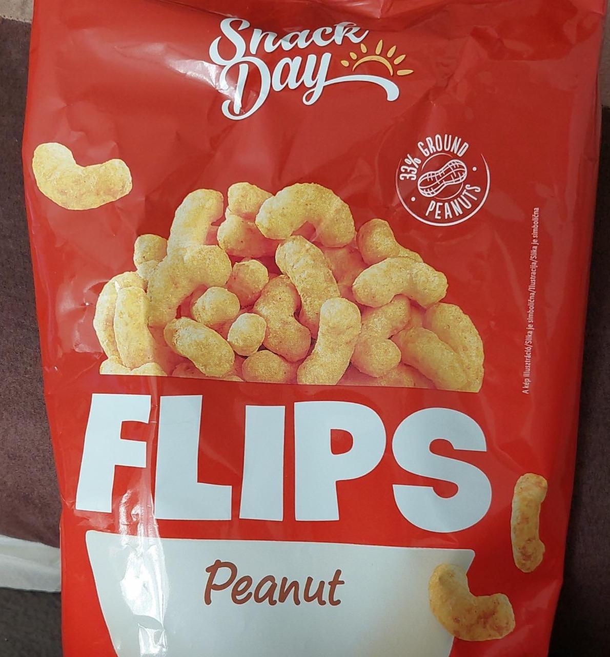 Képek - Flips Peanut extrudált Snack Day