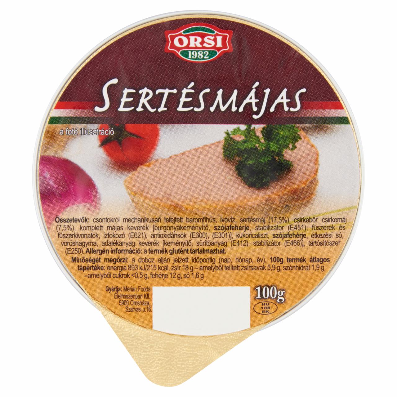 Képek - Orsi sertésmájas 100 g