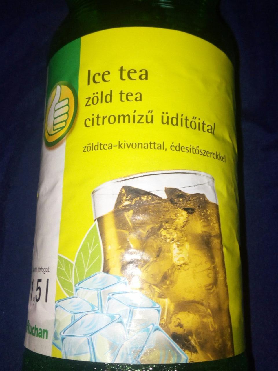 Képek - Ice Tea zöld tea citromízű üdítőital Auchan