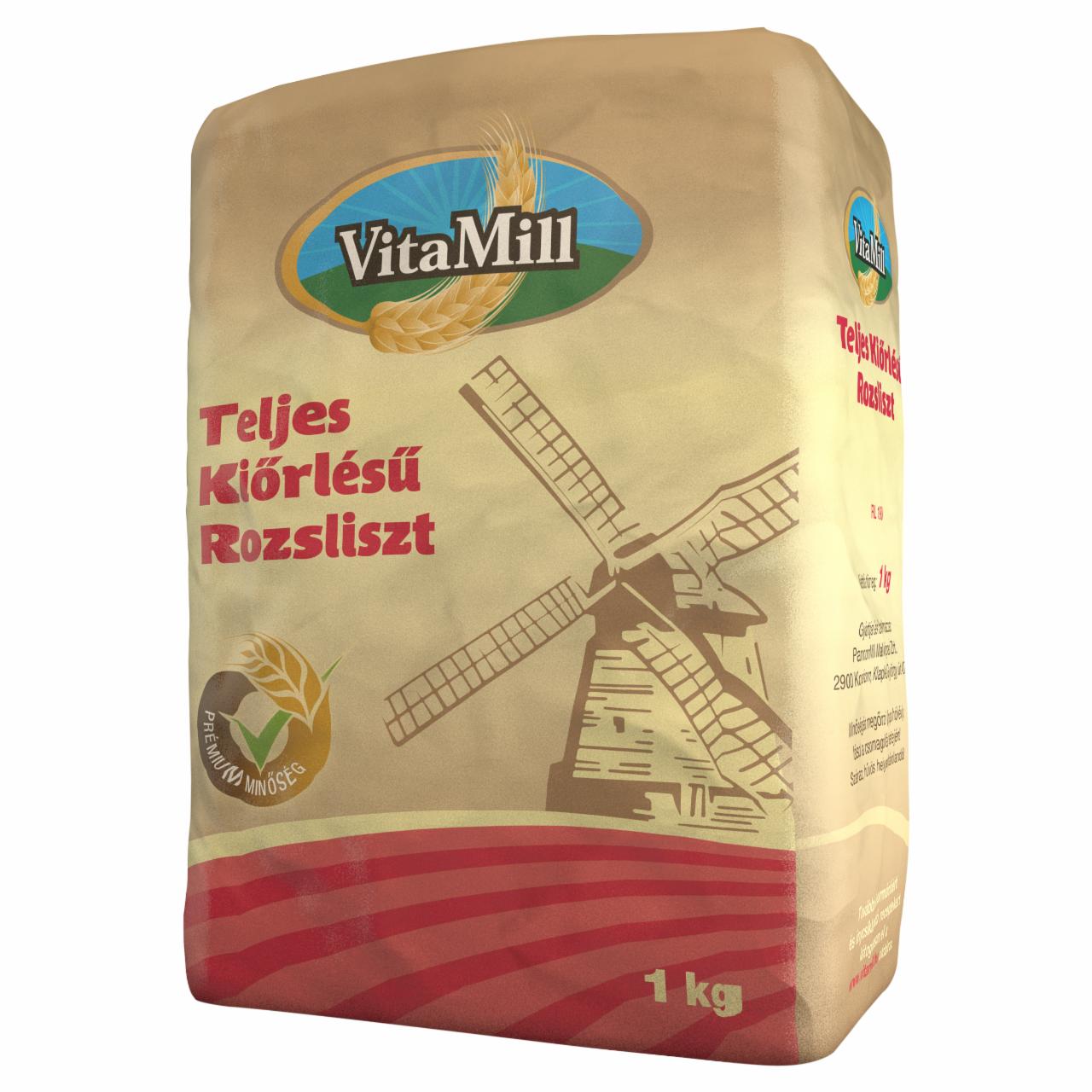 Képek - VitaMill teljes kiőrlésű rozsliszt 1 kg
