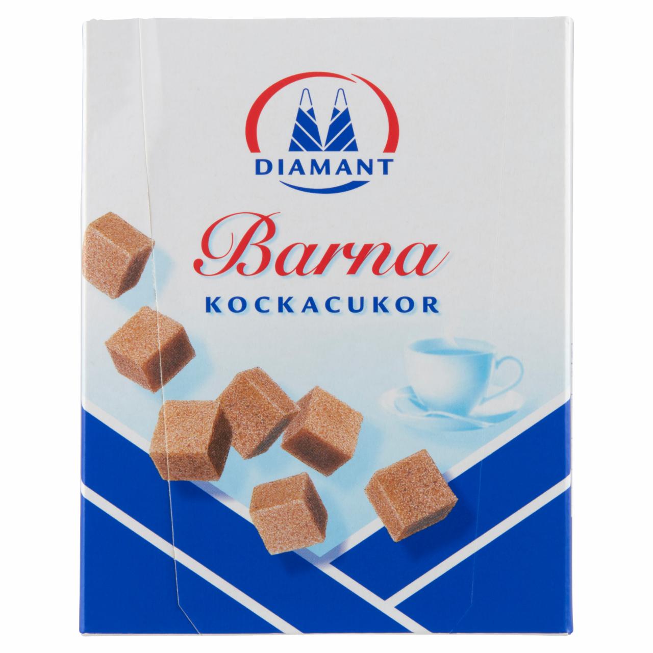 Képek - Diamant barna kockacukor 500 g