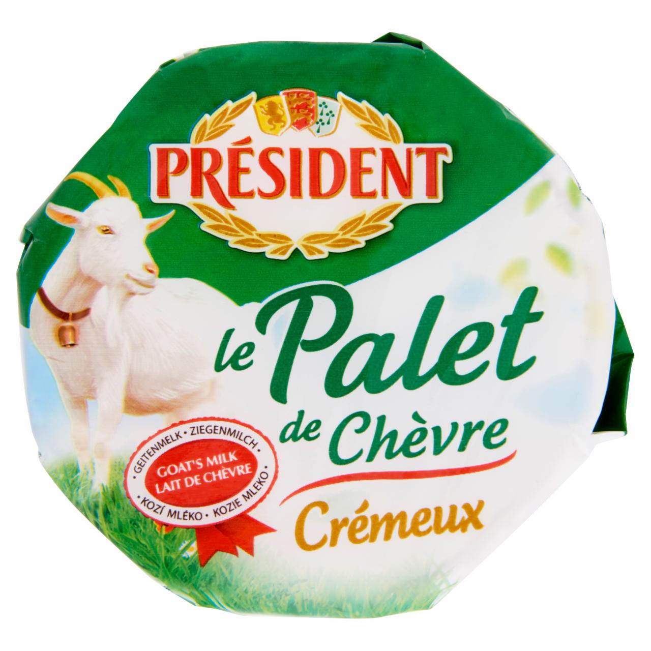 Képek - Président Palet de Chèvre zsíros, lágy kecskesajt 120 g