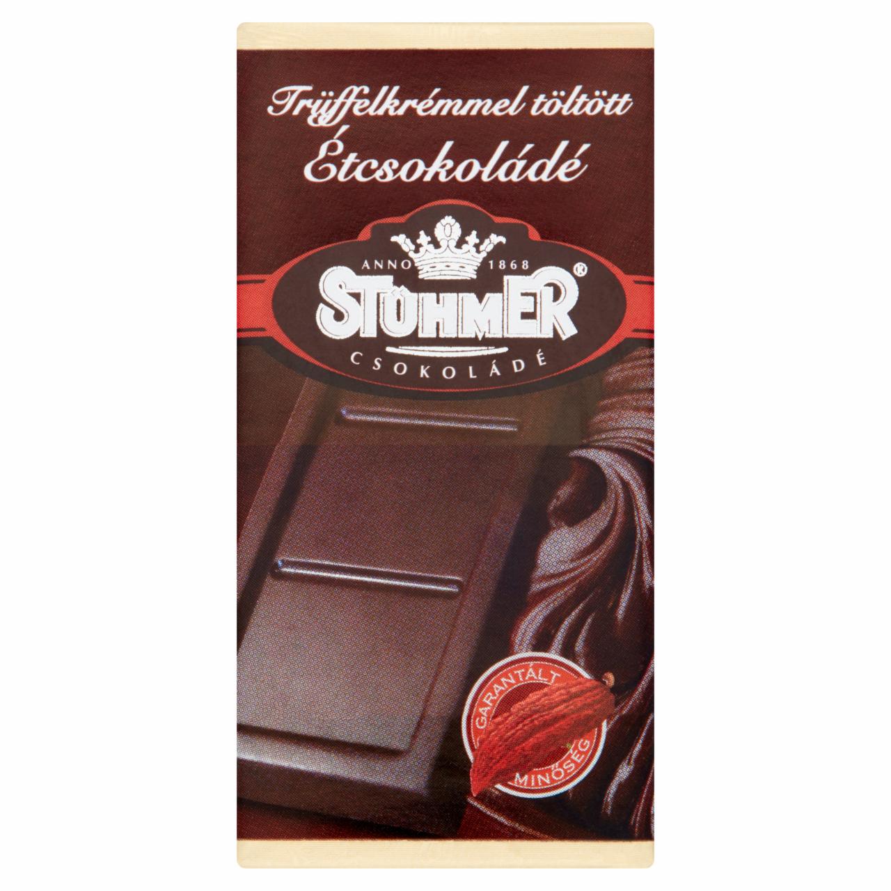 Képek - Stühmer trüffelkrémmel töltött étcsokoládé 20 g