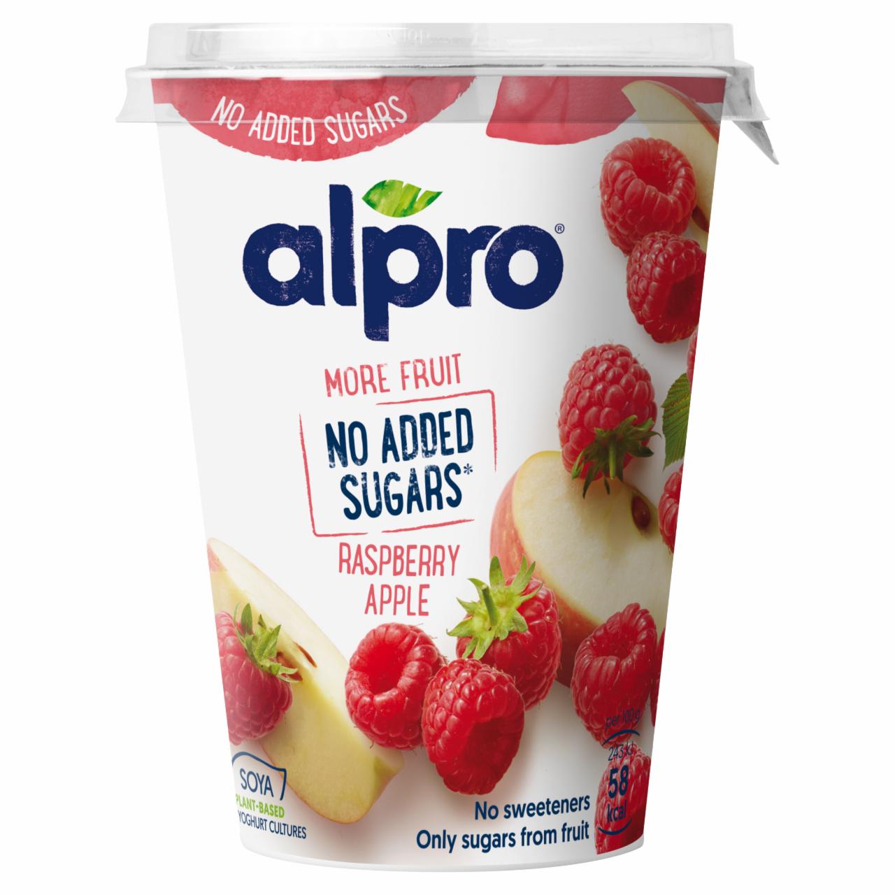 Képek - ALPRO almás-málnás szójagurt joghurt kultúrával 400 g
