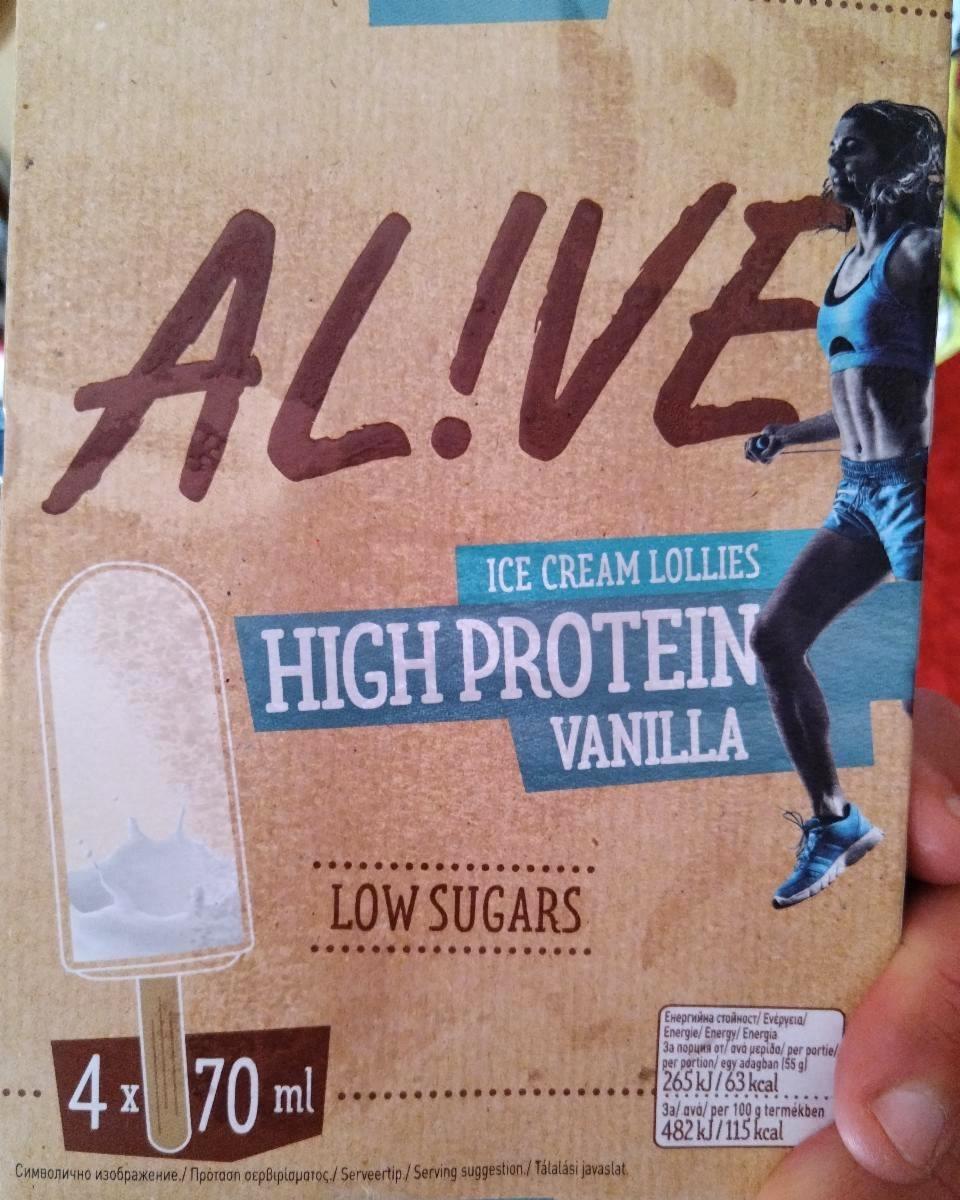 Képek - High protein ice cream lollies vanillia Alive