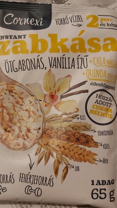 Képek - Zabkása ötgabonás vanília hozzáadott cukor nélkül chia quinoa Cornexi