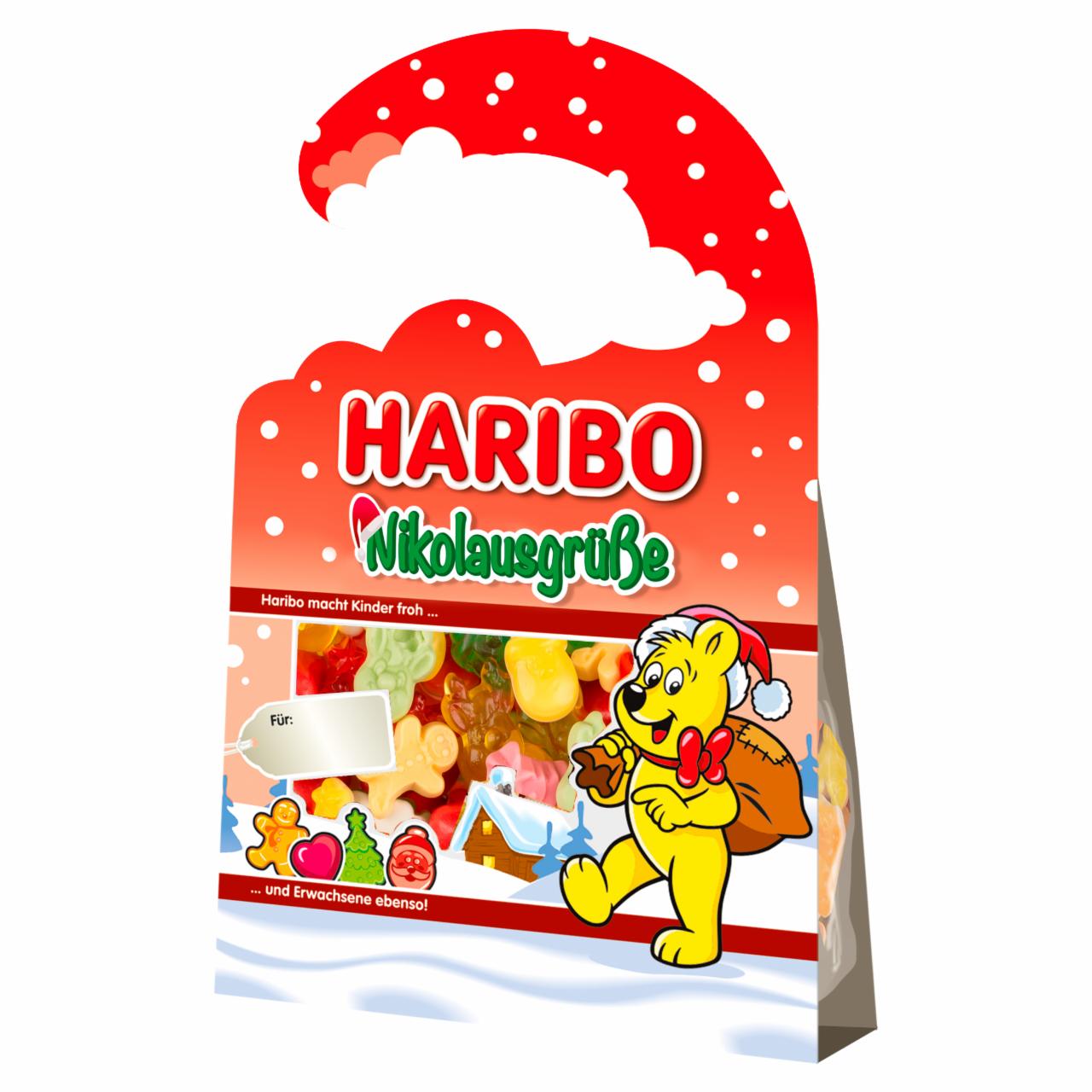 Képek - Haribo Nikolausgrüße gyümölcsízű gumicukorka 100 g