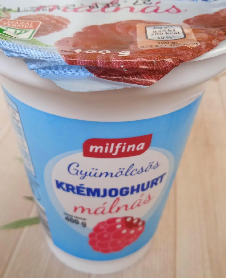 Képek - Gyümölcsös krémjoghurt málnás Milfina