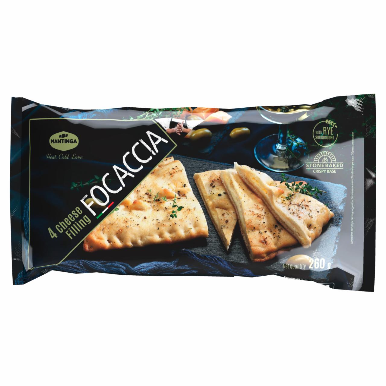 Képek - Mantinga Focaccia gyorsfagyasztott snack sonkás-sajtos töltelékkel 270 g