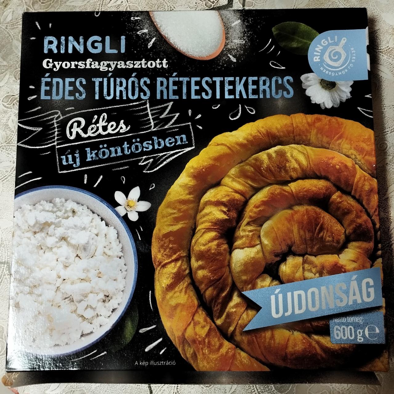 Képek - Gyorsfagyasztott édes túrós rétestekercs Ringli