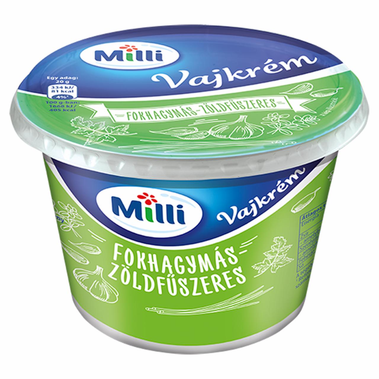 Képek - Milli fokhagymás-zöldfűszeres vajkrém 200 g