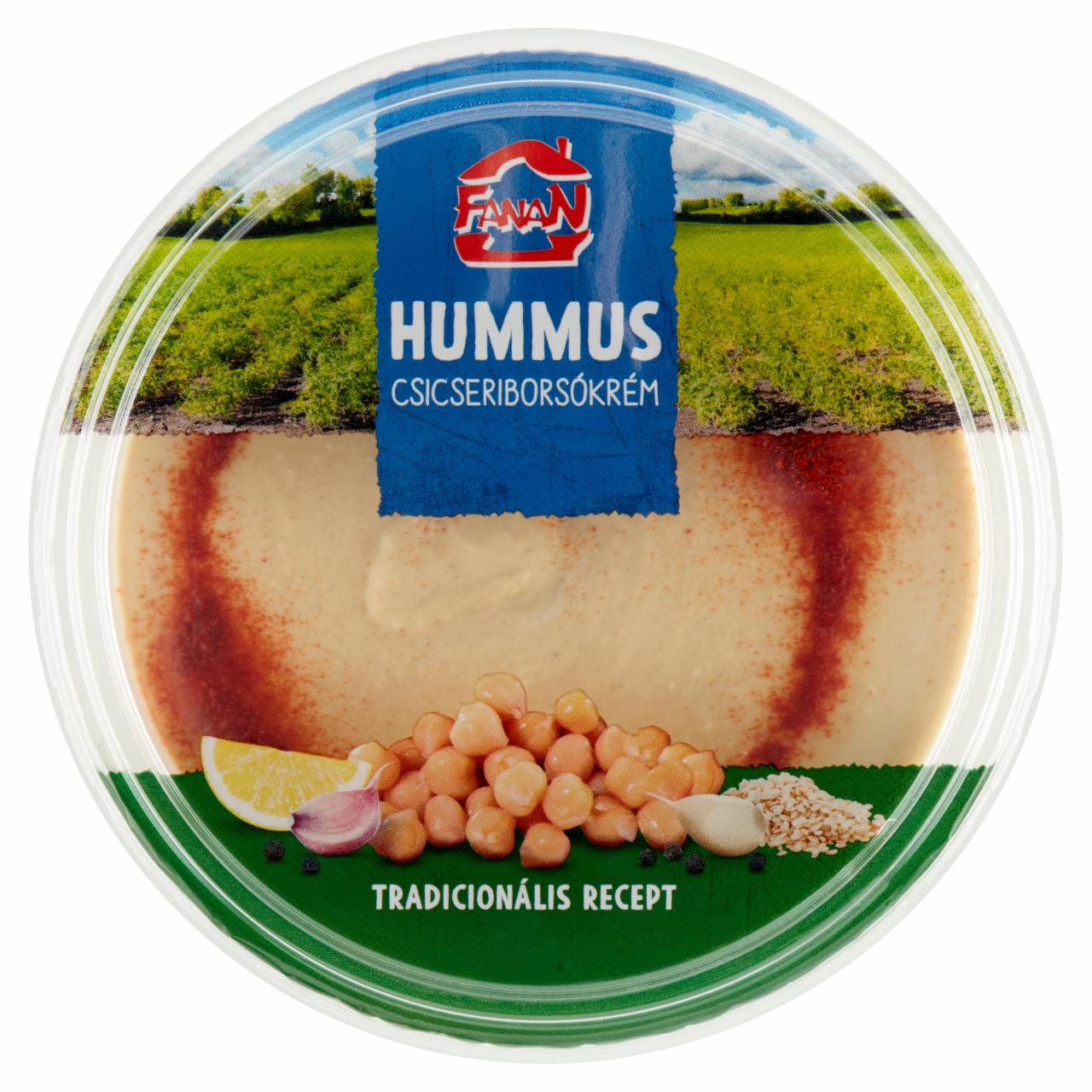 Képek - Hummus natúr csicseriborsó krém Fanan