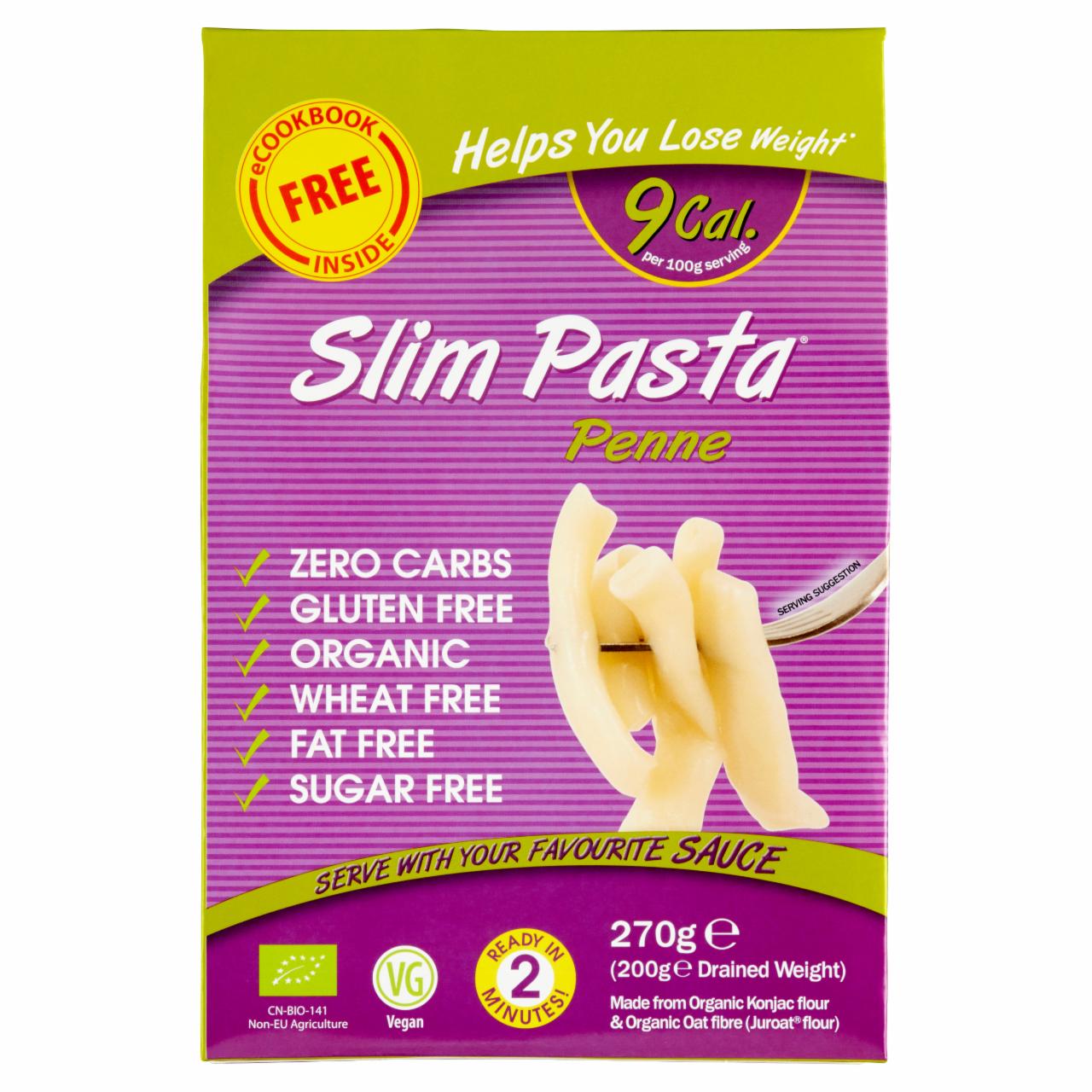 Képek - Slim Pasta Penne zabrost és konjak mannán alapú készítmény 270 g