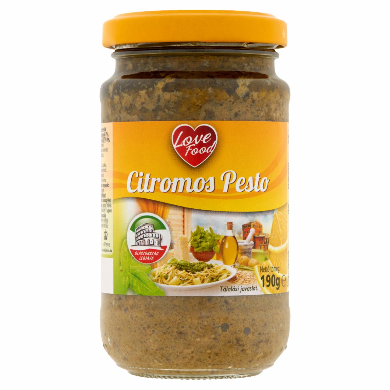 Képek - Love Food citromos pesto 190 g